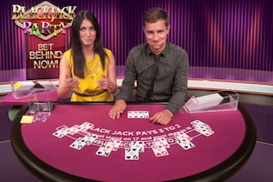 Evolution Party Blackjack card game